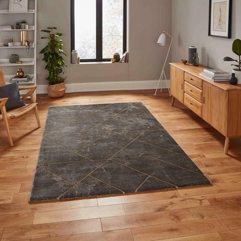 Craft 23486 Dark Grey Gold Rug 