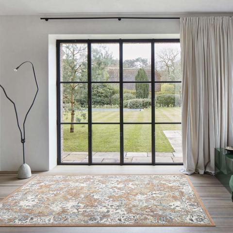 Cream Rust Grey Rug Canyon 52042 1616 