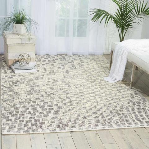 Cream Twilight Rug Paillettes TWI08 