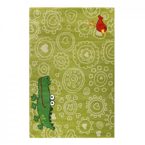 Crocodile & Robin Rugs in Light Green