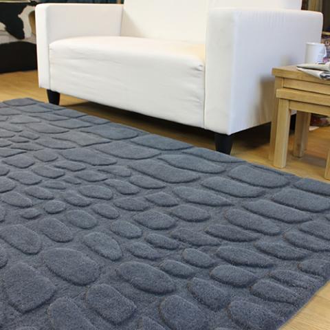 Crocodile Wool Grey Rug 