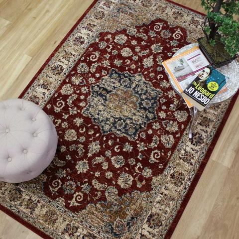 Da Vinci Rug Burgundy Gold 570559 1464 