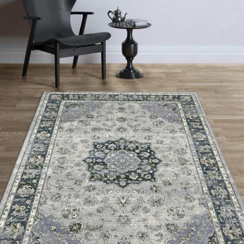 Da Vinci Rugs 57559 9686 in Blue