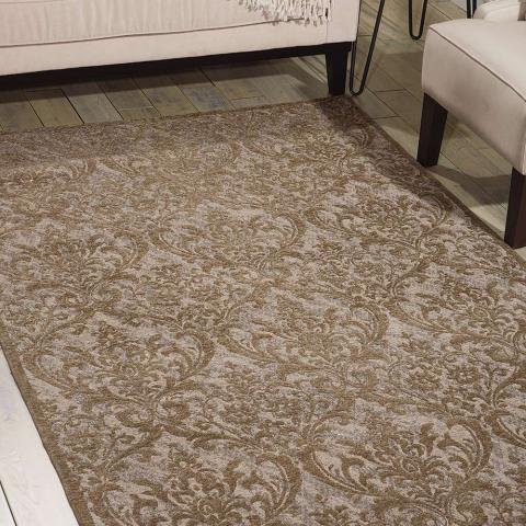 Damask Rug Grey DAS02 