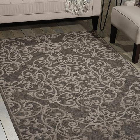 Damask Rugs DAS01 in Grey by Nourison