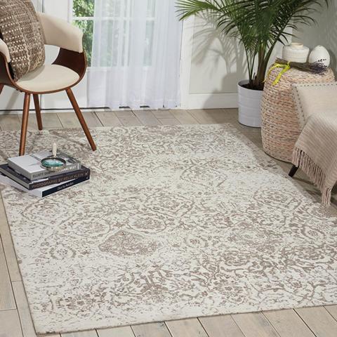 Damask Rugs DAS06 in Ivory by Nourison