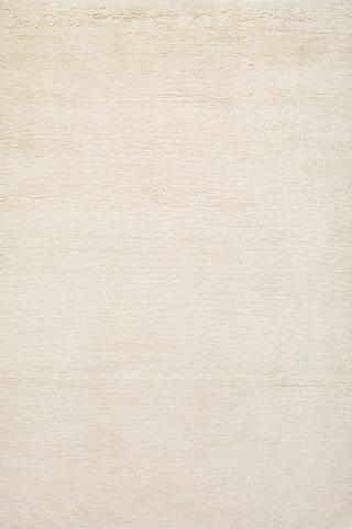 Deep Pile Merino Natural 1.83x1.22m/6'x4' Cream/Natural/Neutral Plain Wool Plain rug by The Rug Company