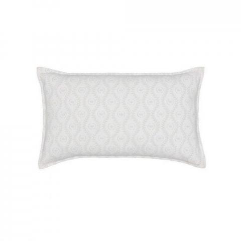 Della Trellis Cushion By Murmur in Cloud Grey