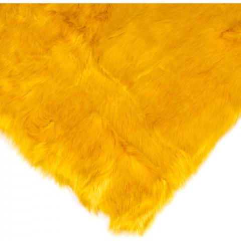 Deluxe Faux Fur Rug - Ochre