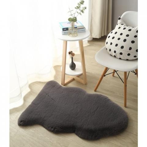 Deluxe FauxFur Rug - Grey