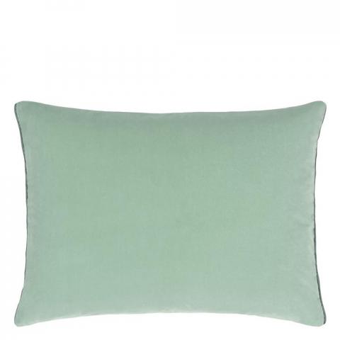 Designers Guild Cassia Plain Cushion in Celadon & Mist Blue