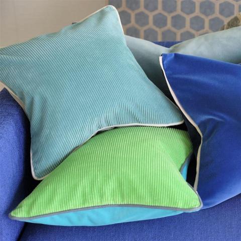 Designers Guild Corda Cushion in Apple Green