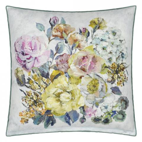 Designers Guild Grandiflora Rose Dusk Floral Cushion