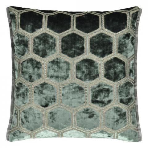 Designers Guild Manipur Cushion in Jade