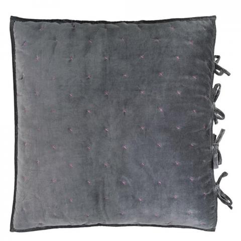 Designers Guild Sevanti Rectangular Quilted Cushion in Graphite