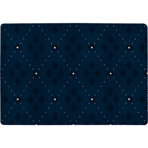 Diagonal Dot Stripes Designer Rug - Blue / 200cm