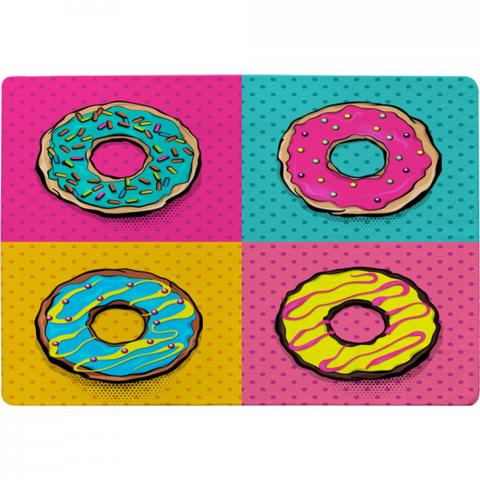 Donut Cartoon Pop Art Style Designer Rug - Pink / 150cm