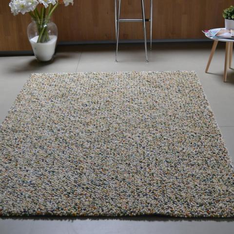 Dots 170411 Shaggy Wool Designer Rugs by Brink and Campman