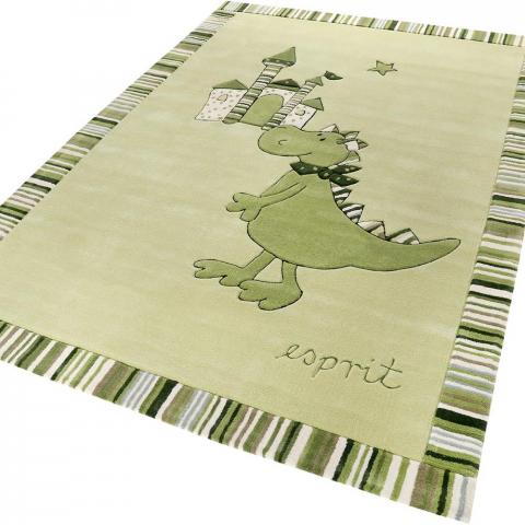 Dragon & Castle Rugs 508 02 by Esprit in Green