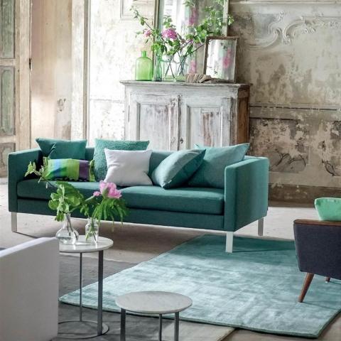 Eberson Aqua Rug by Designers Guild