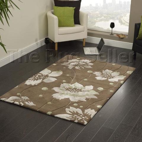 Elements BM02 Brown Indian Wool Rug