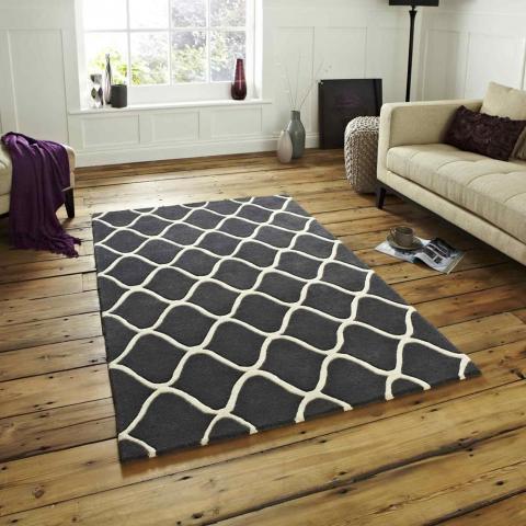 Elements Rugs EL65 Hand Made Wool in Grey