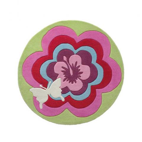 Esprit Fantasy Flower Circular  Rug 3812 01