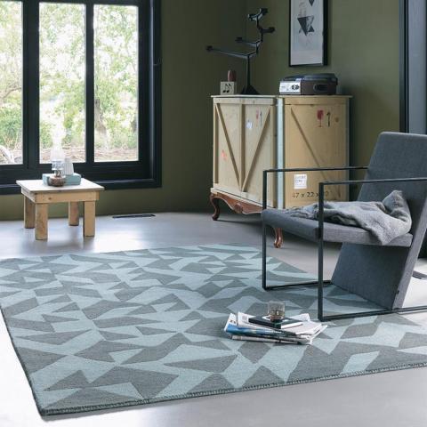 Estella Origami Rugs 89015 in Grey by Brink and Campman