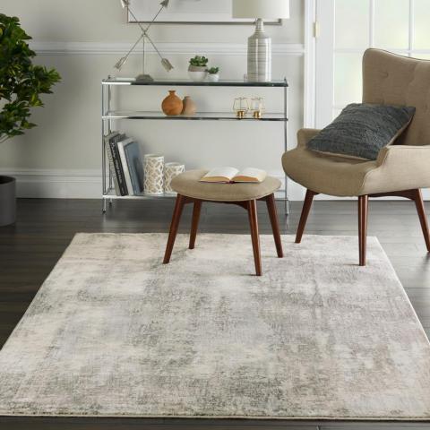 Etchings Designer Modern Rugs ETC02 in Grey Light Blue by Nourison