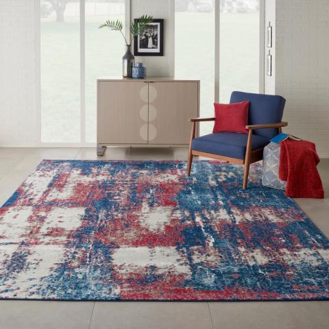 Etchings Designer Modern Rugs ETC02 in Multi-Colour by Nourison