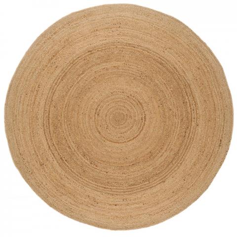 Faro Circular Jute Rugs in  Natural