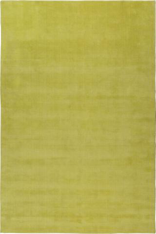 Farrow & Ball Melrose Yellow Cut and Loop Stripe 3.05x2.44m/10'x8' Yellow Plain Wool rug by The Rug Company, Handloomed Tibetan wool