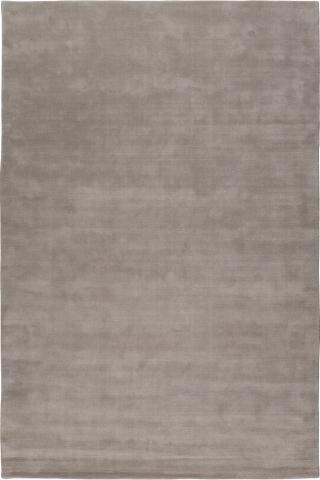 Farrow & Ball Sam's Stone Silk Border 2.74x1.83m/9'x6' Grey Plain Wool rug by The Rug Company, Handloomed Tibetan wool