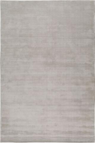 Farrow & Ball Wizlet Silk Border 4.27x3.05m/14'x10' Grey Plain Wool rug by The Rug Company, Handloomed Tibetan wool