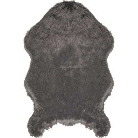 Faux Fur Rug - Charcoal