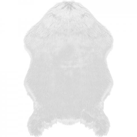 Faux Fur Rug - White