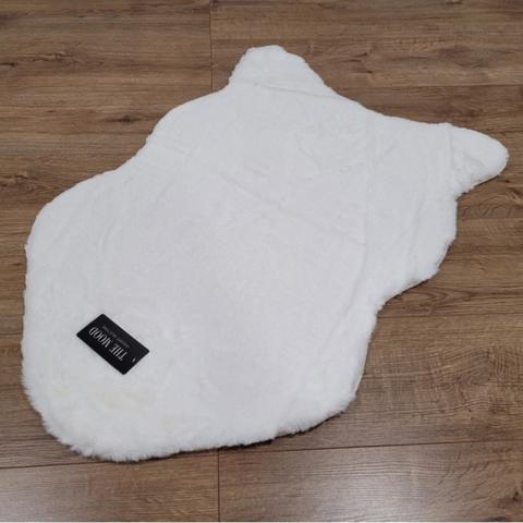 Faux Rabbit Fur Rug - Ivory