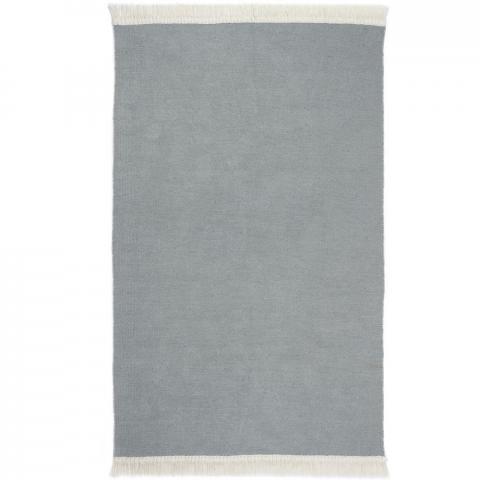 Flatweave Rustic Plain Rugs in Sky Grey by Origins