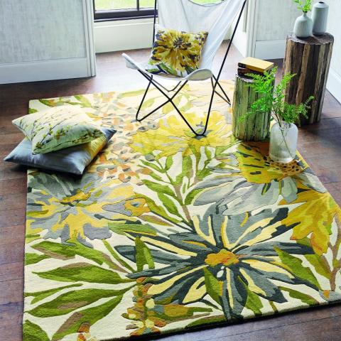 Floreale Rugs 44906 in Maize by Harlequin