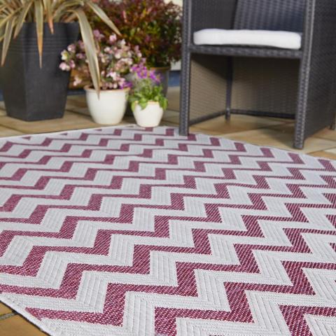 Florence Alfresco Trieste Rugs in Pink