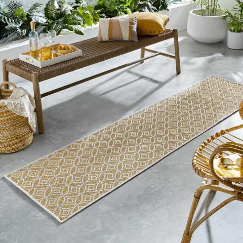 Florence Alfresco Veneto Runner in Ochre Yellow