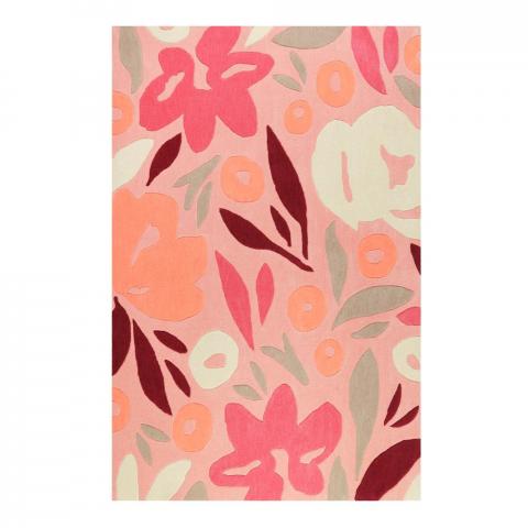 Flower Capsul 4321 01 Botanical Rugs in Pink