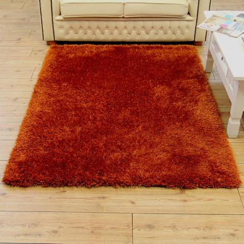 Fluffy Orange Diva Rug 