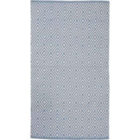 Fuller Diamond Rug - Blue / 120cm