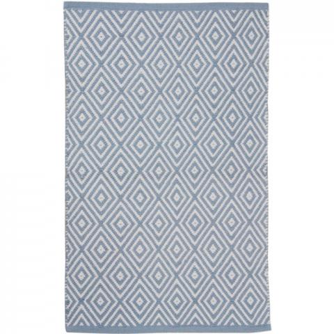 Fuller Diamond Rug - Blue / 90cm