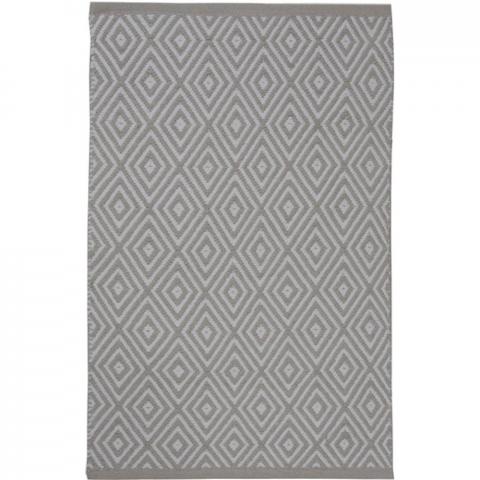 Fuller Diamond Rug - Silver / 120cm