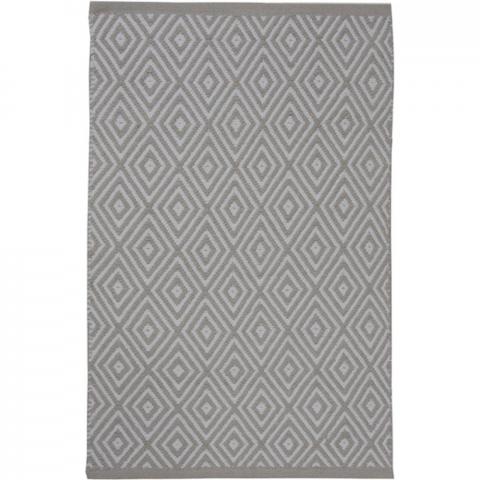 Fuller Diamond Rug - Silver / 90cm