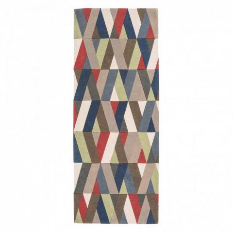 Funk Chevron Multi-Coloured Hallway Runners