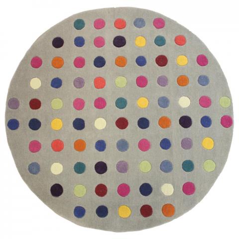 Funk Spotty Circle Multi Coloured Rugs