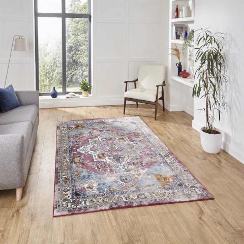 Fuschia Blue Rug 16th Avenue 91DA 